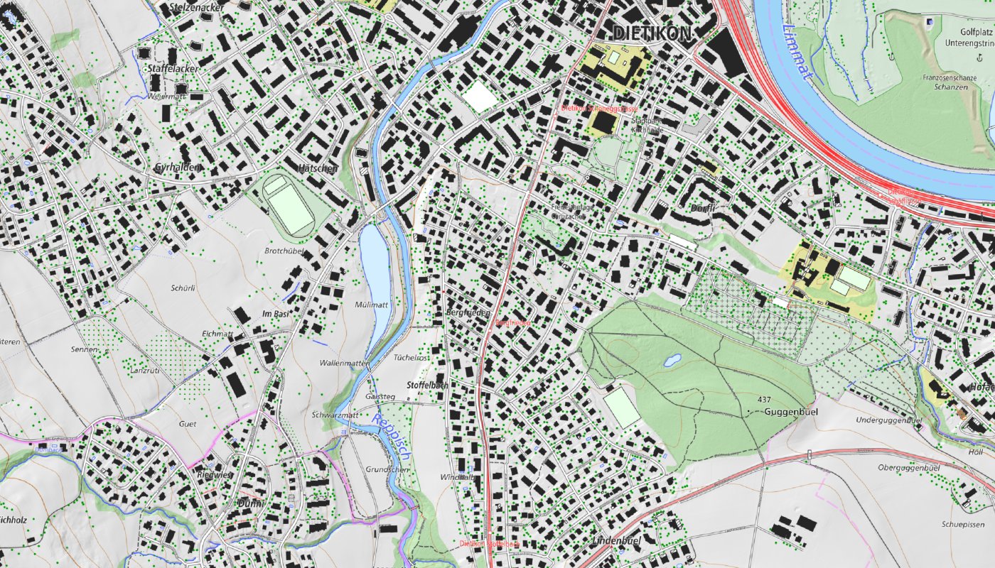 Karte: Bremgartnerstrasse 76, Dietikon